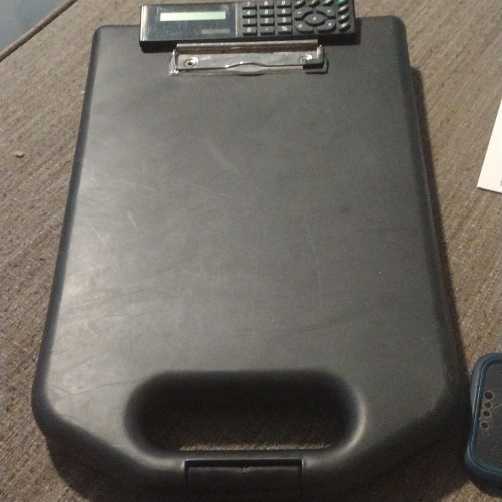 🗂️ Black Portable File Organizer with Calculator Case | Offers Welcome! - Picture 2 of 4